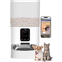 自動 オート ペットフィーダー 給餌 カメラ付 犬 猫 カリカリマシーン Amazon | ブリシア カメラ付き自動給餌器 猫 犬 餌やり機 4L大